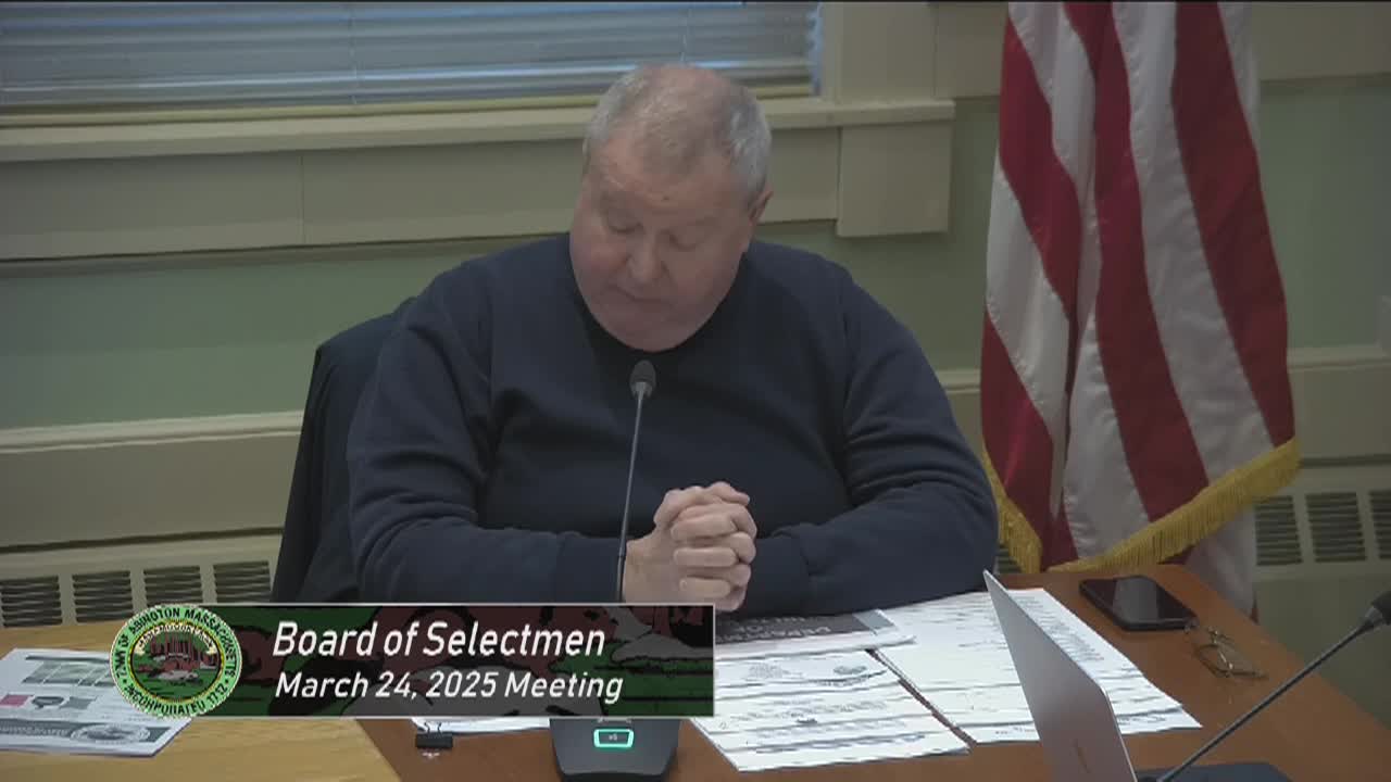 Board of Selectmen Meeting; Mar. 24, 2025