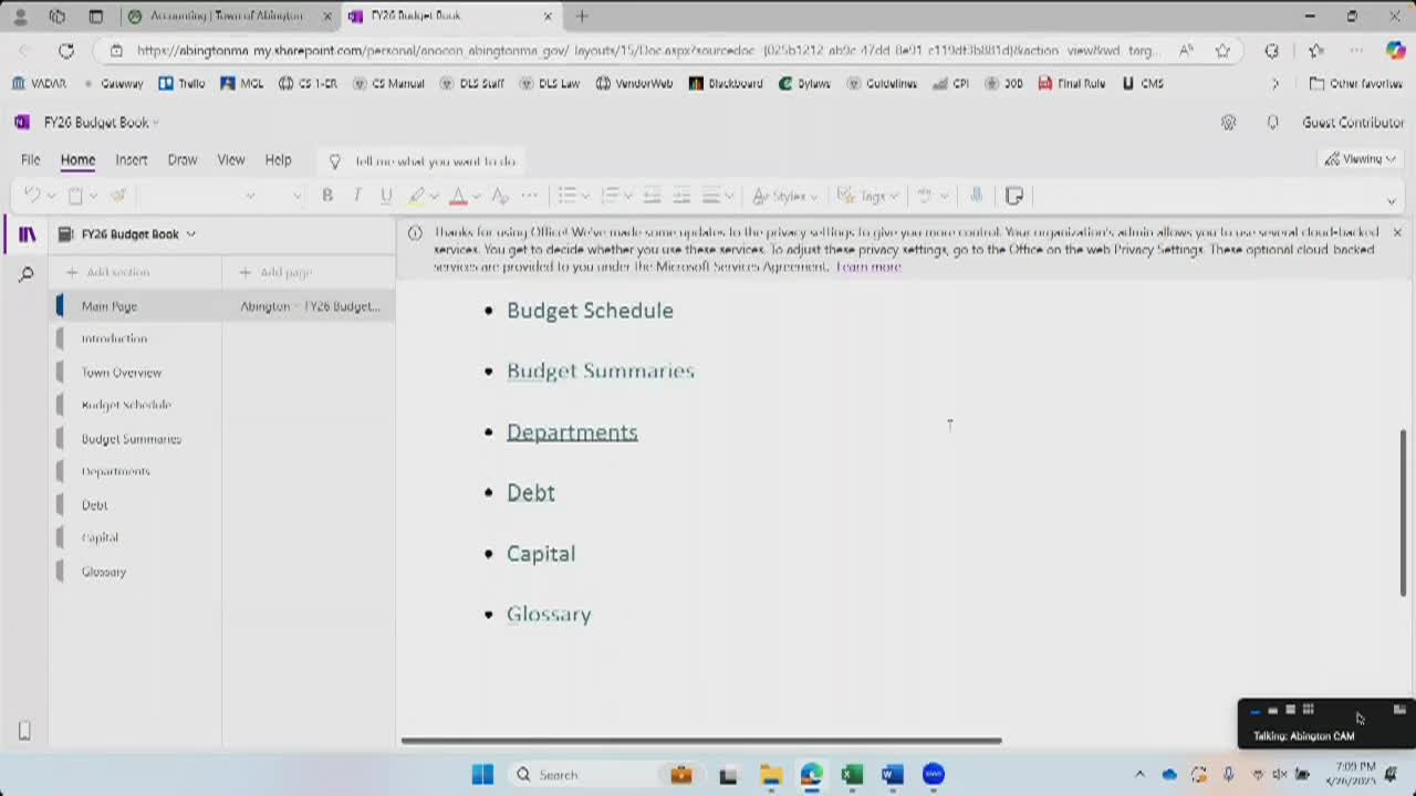 Finance Committee; Mar. 26, 2025