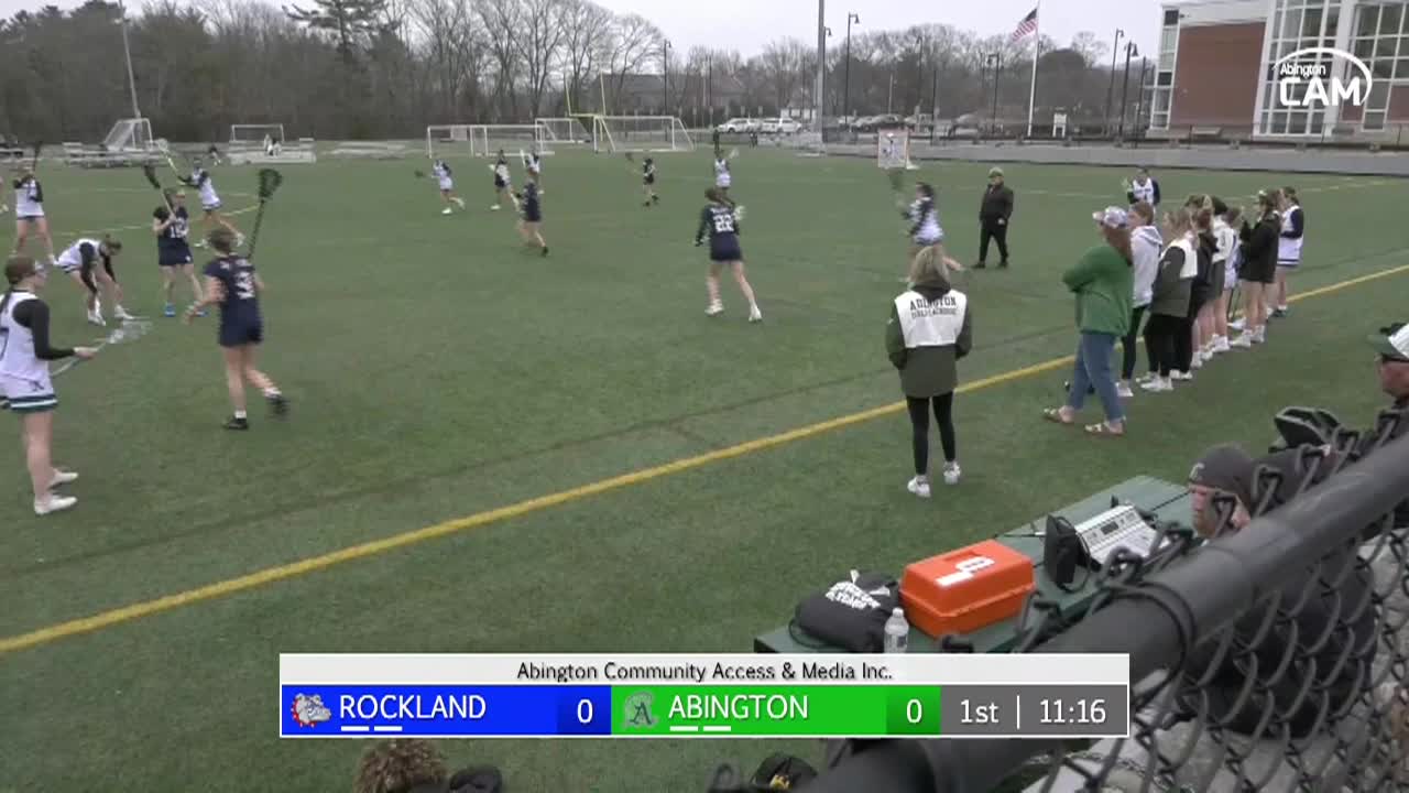 Rockland Bulldogs vs Abington Girls Varsity Lacrosse; Mar. 31, 2025