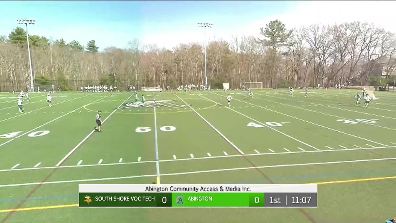 South Shore Tech. Vikings vs Abington Boys Varsity Lacrosse; Apr. 4, 2025
