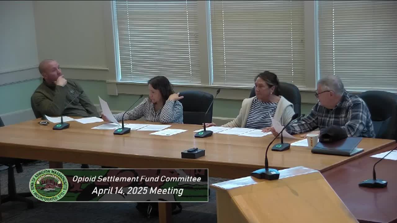 Opioid Settlement Fund; Apr. 14, 2025