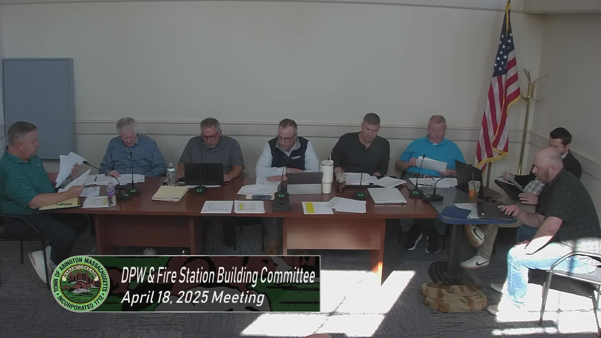 DPW & Fire Station Building Committee; April 18, 2025