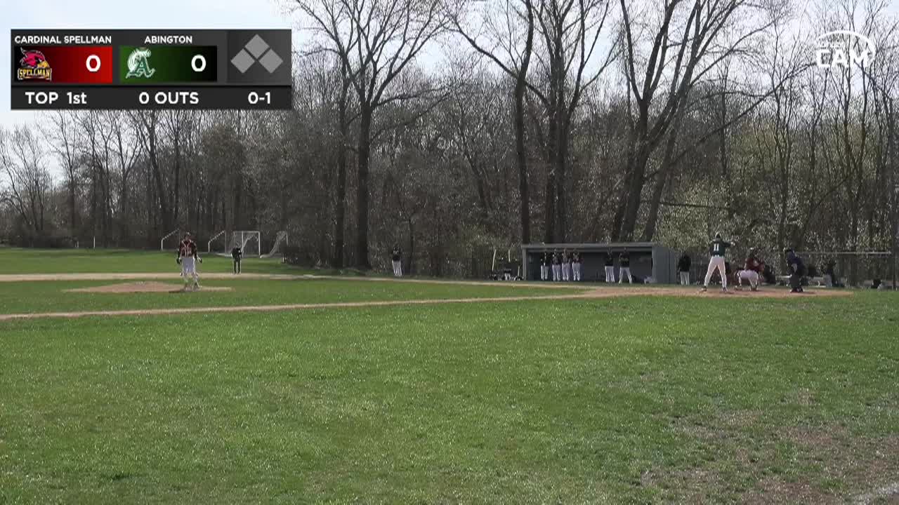 Abington vs Cardinal Spellman Cardinals Boys Varsity Baseball; Apr. 21, 2025