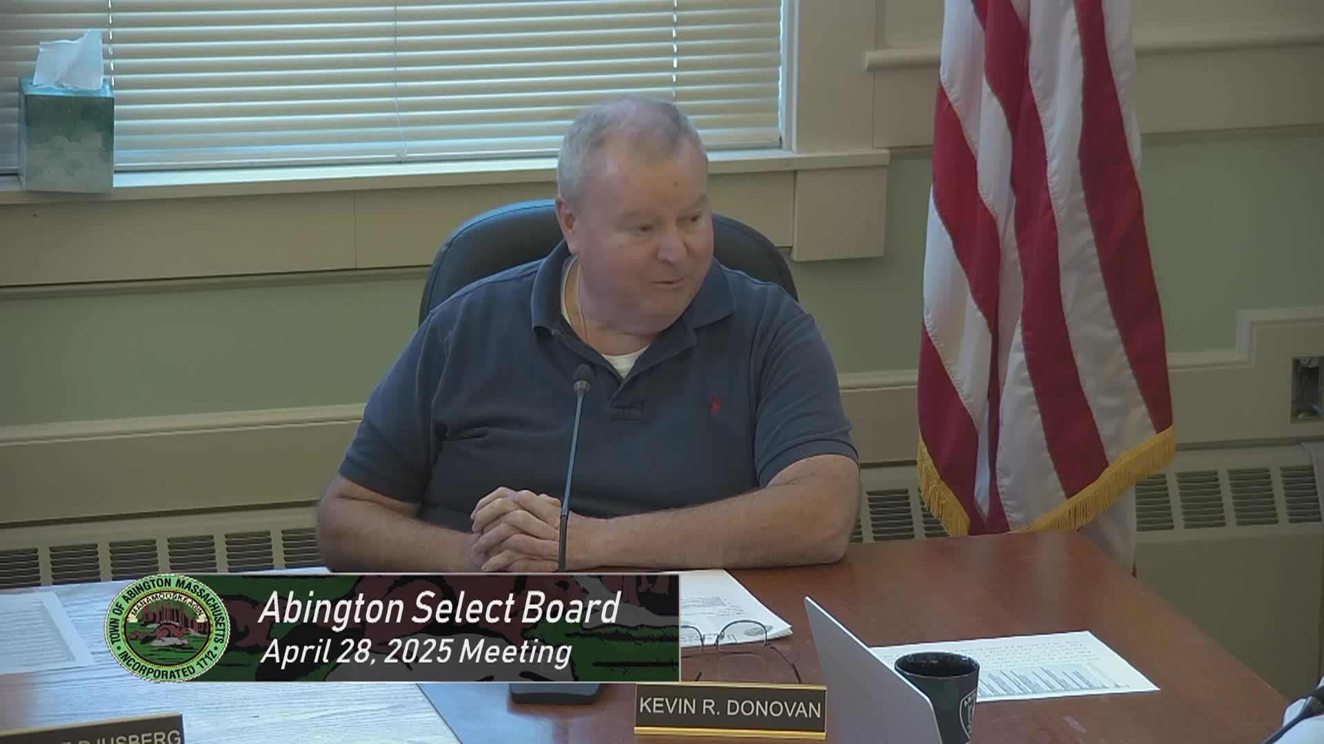 Abington Select Board; April 28, 2025