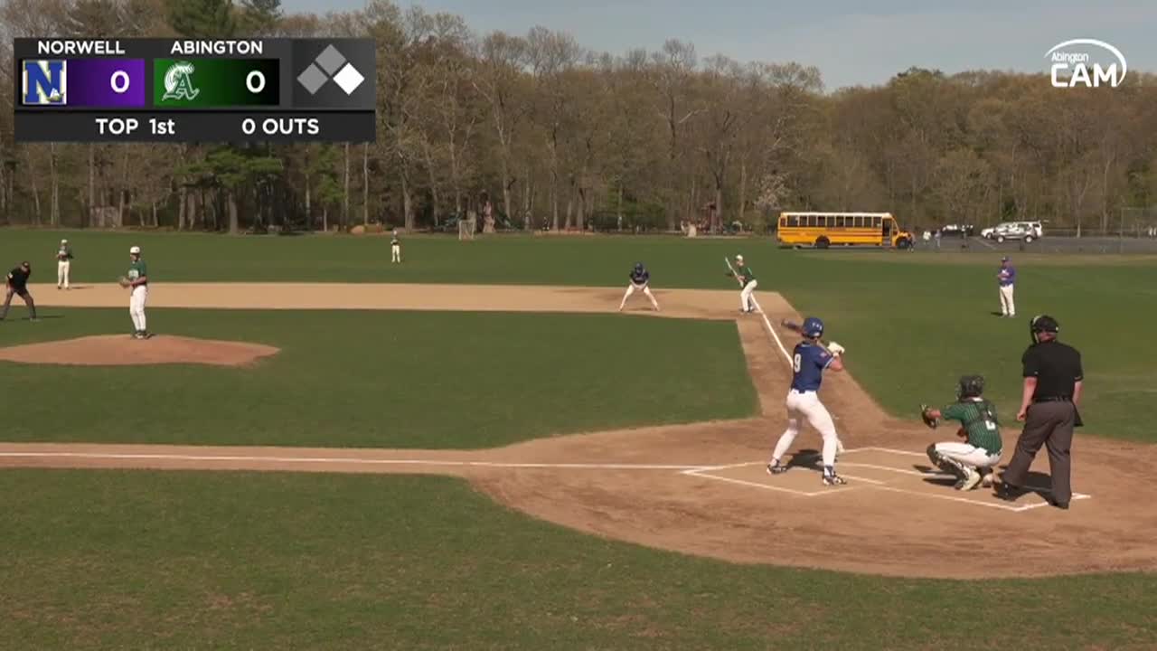 Norwell Clippers vs Abington Boys Varsity Baseball; May 1, 2025