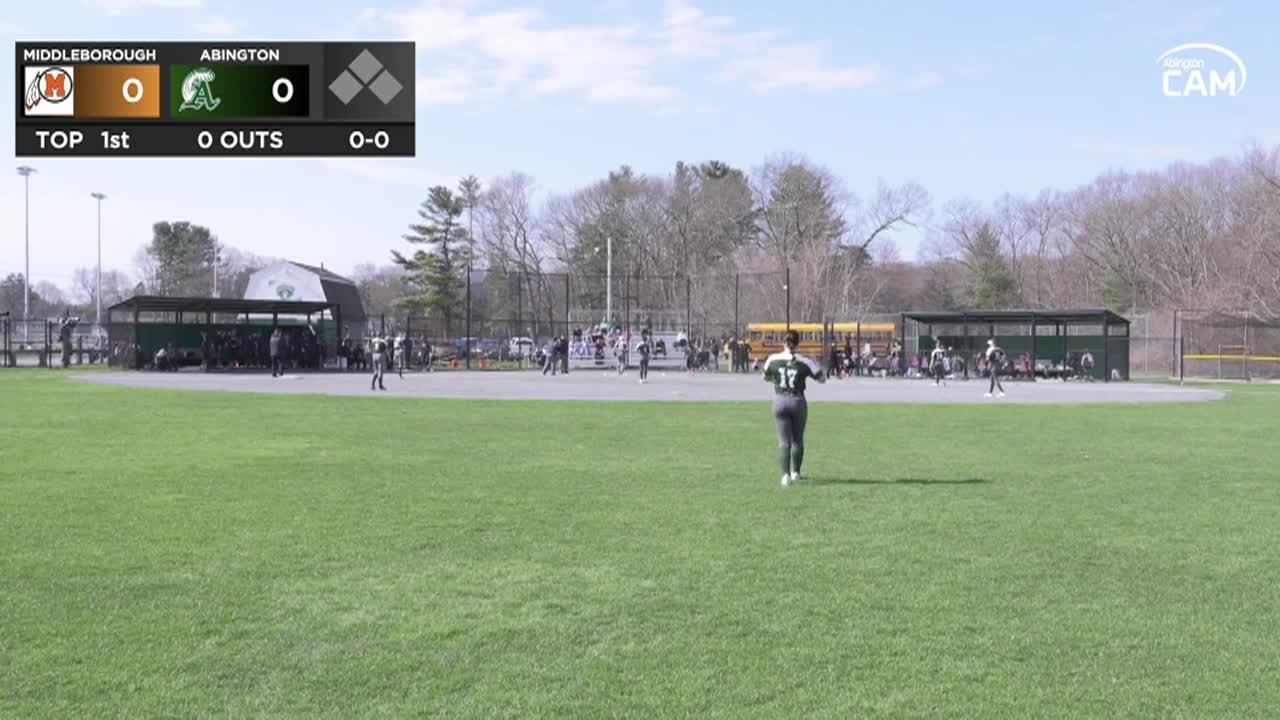 Middleborough Sachems vs Abington Girls Varsity Softball - April 15 & May 7, 2025