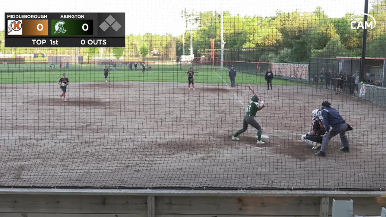 Abington vs Middleborough Sachems Girls Var. Softball - May 7, 2025