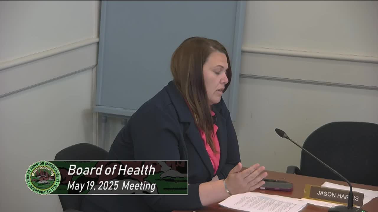 Board of Health - May 19, 2025