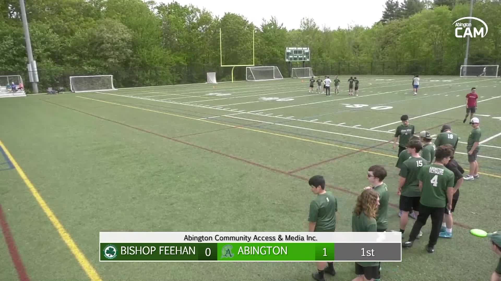 Bishop Feehan Shamrocks vs Abington Coed Ultimate Frisbee; May 17, 2025