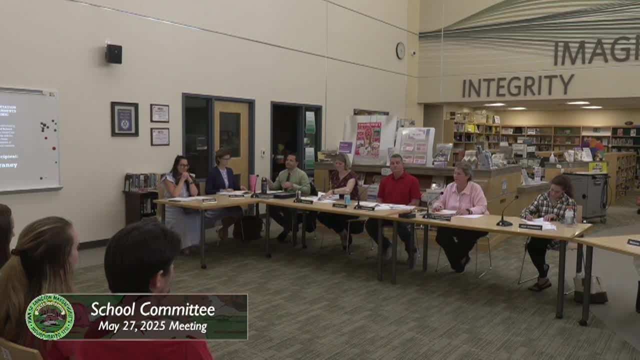 Abington School Committee - May 27, 2025