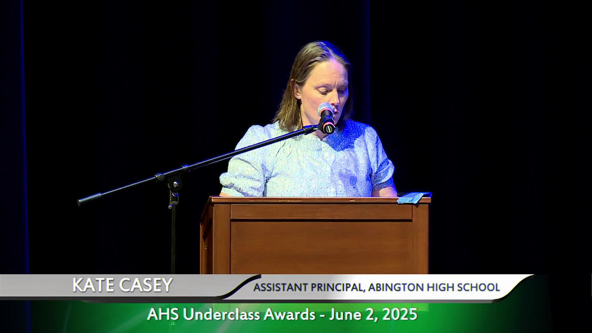 Abington High School Underclass Awards; June 2, 2025