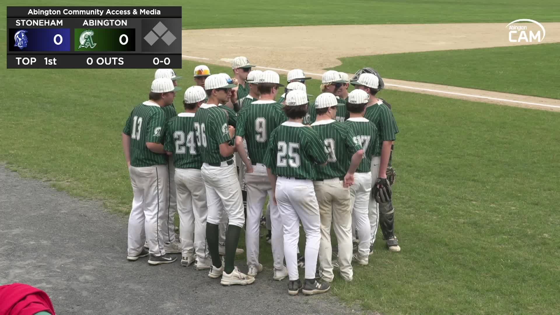 Stoneham Spartans vs Abington MIAA Playoffs Boys Varsity Baseball; June 1, 2025
