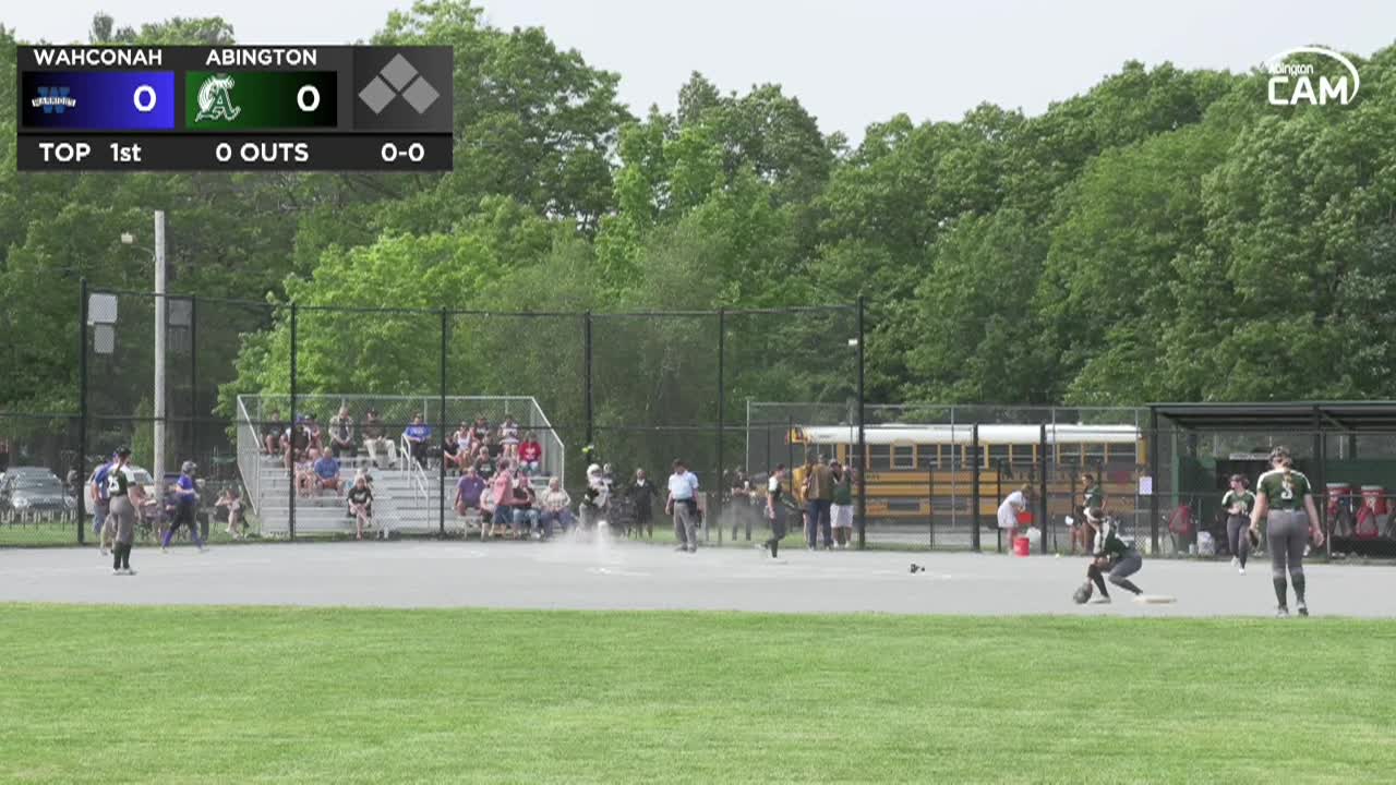 Wahconah Warriors vs Abington Softball - MIAA Playoffs Round of 16; Jun. 4, 2025