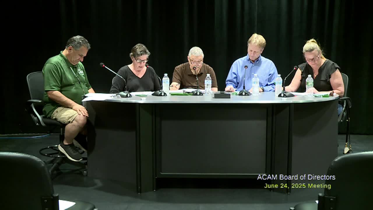 ACAM Board of Directors; Jun. 24, 2025