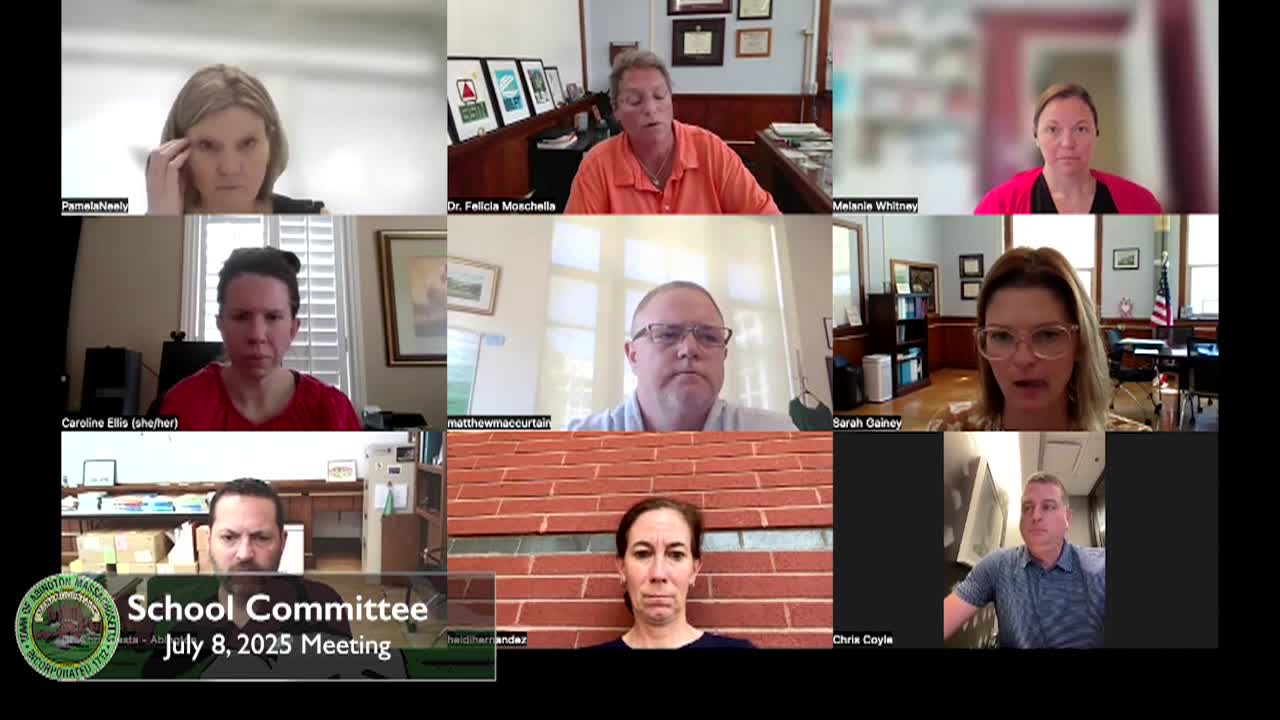 Abington School Committee; Jul. 8, 2025
