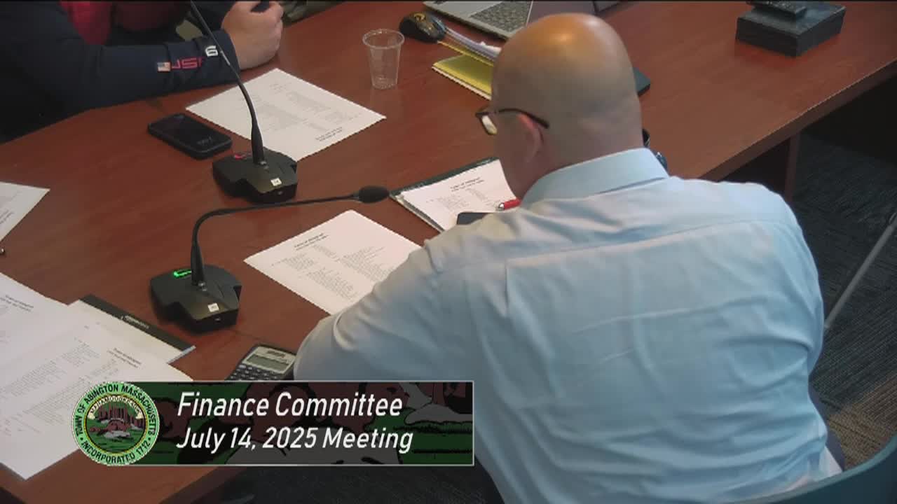 Finance Committee; Jul. 14, 2025