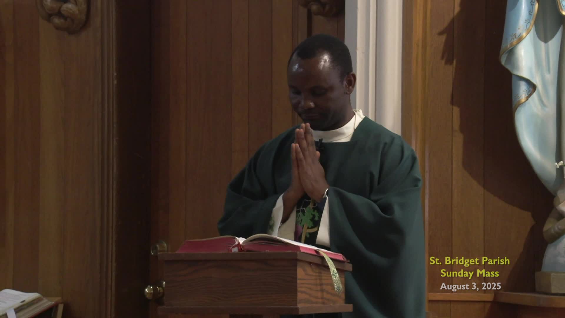 St Bridget Parish; August 3, 2025