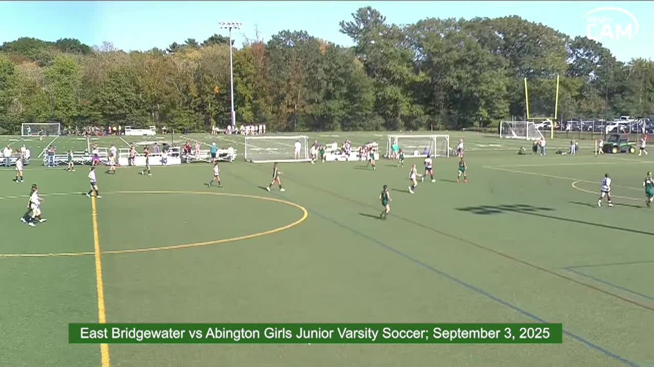 East Bridgewater Vikings vs Abington Girls Junior Varsity Soccer; Sept. 3, 2025
