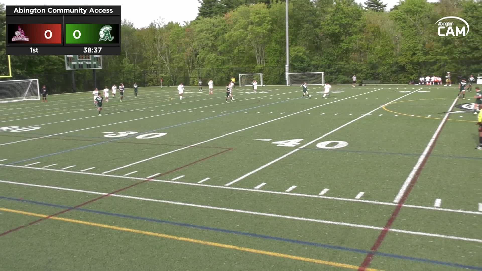 Carver Crusaders vs Abington Boys Varsity Soccer; September 8, 2025