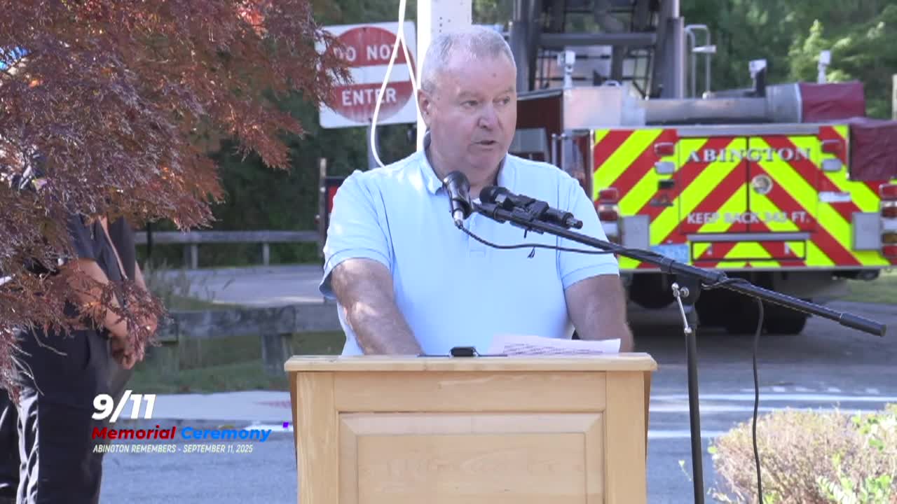 Abington's 9/11 Memorial Ceremony; Sept. 11, 2025