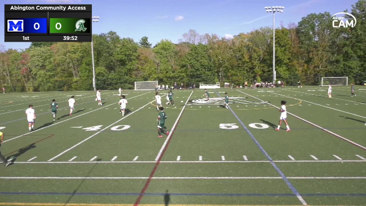 Mashpee Falcons vs Abington Boys Varsity Soccer; Sep. 15, 2025