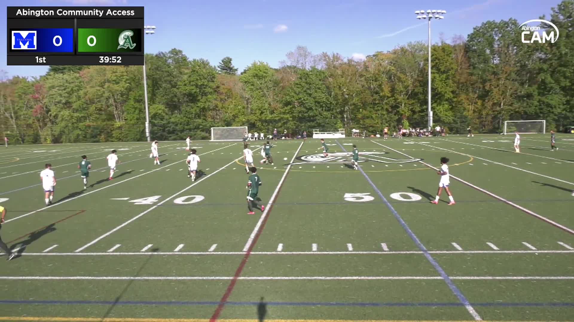 Mashpee Falcons vs Abington Boys Varsity Soccer; September 15, 2025