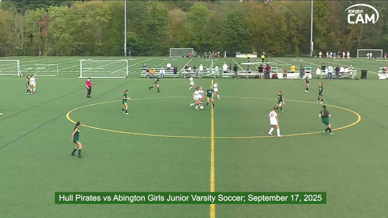 Hull Pirates vs Abington Girls Junior Varsity Soccer; Sept. 17, 2025