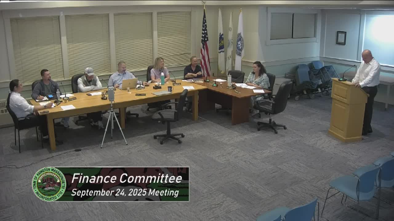 Finance Committee; Sept. 24, 2025
