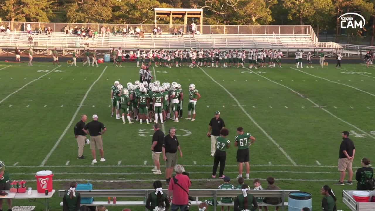 Abington vs Dennis-Yarmouth Dolphins Boys Barsity Football; Sept. 26, 2025