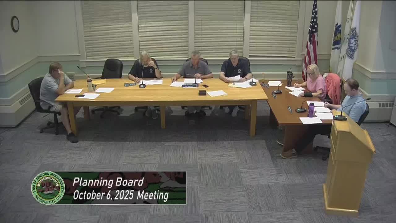 Planning Board; Oct. 6, 2025