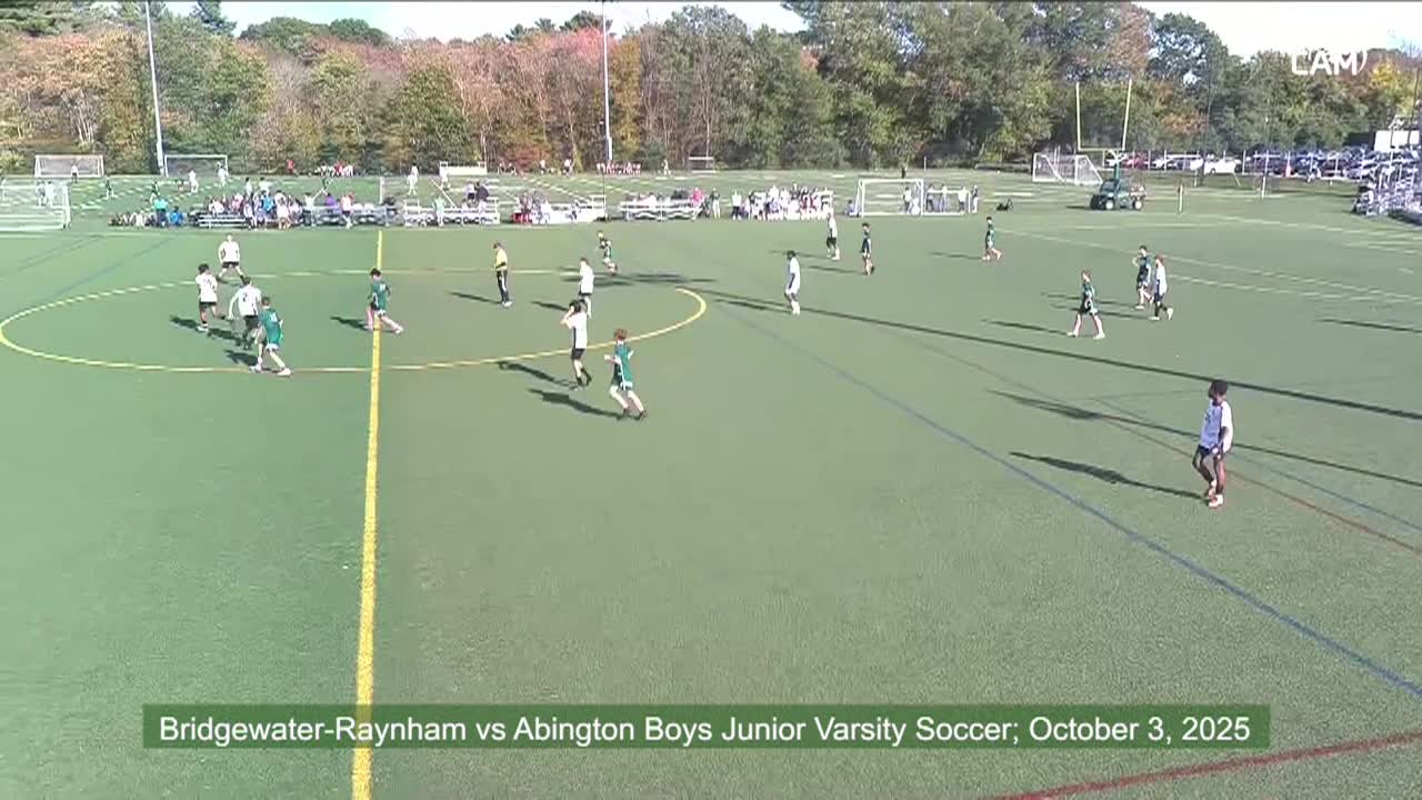 Bridgewater-Raynham vs Abington Boys Junior Varsity Soccer; Oct. 3, 2025