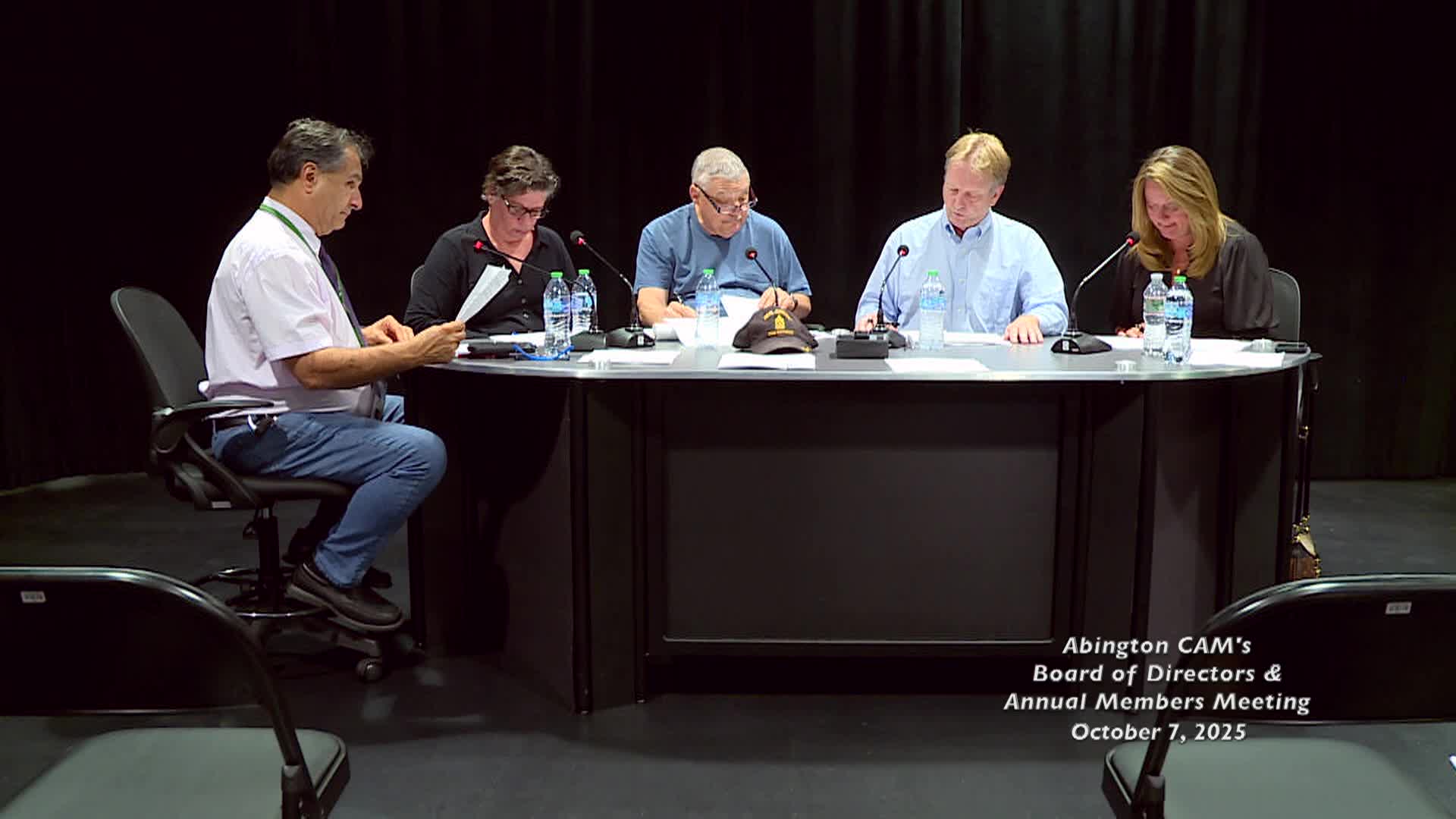 ACAM Board of Directors & Annual Meeting; October 7, 2025