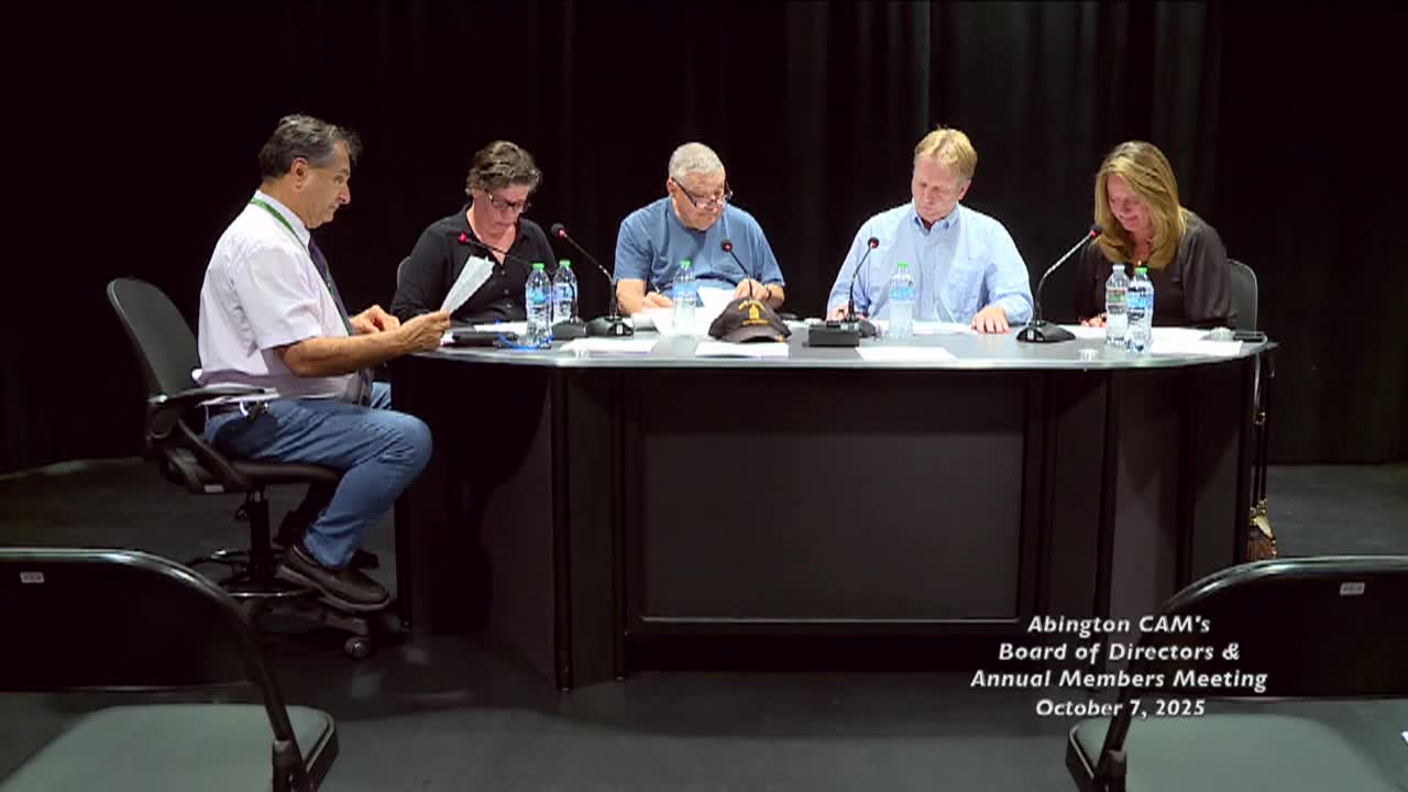 ACAM Board of Directors & Annual Meeting; Oct. 7, 2025
