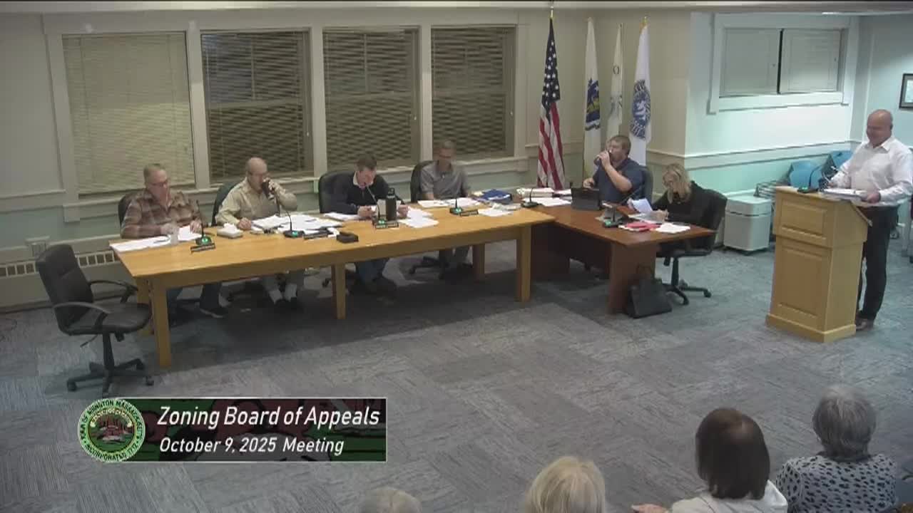 Zoning Board of Appeals; October 9, 2025