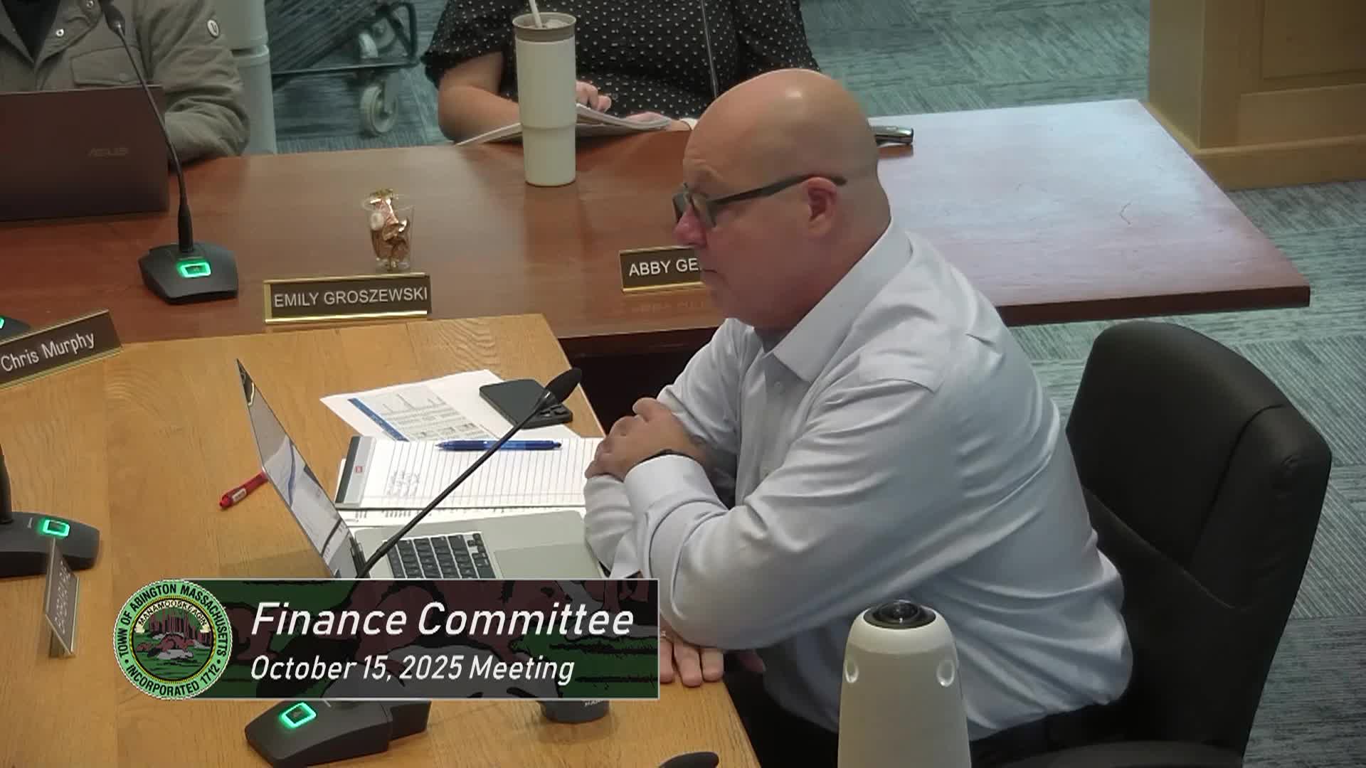 Finance Committee; October 15, 2025