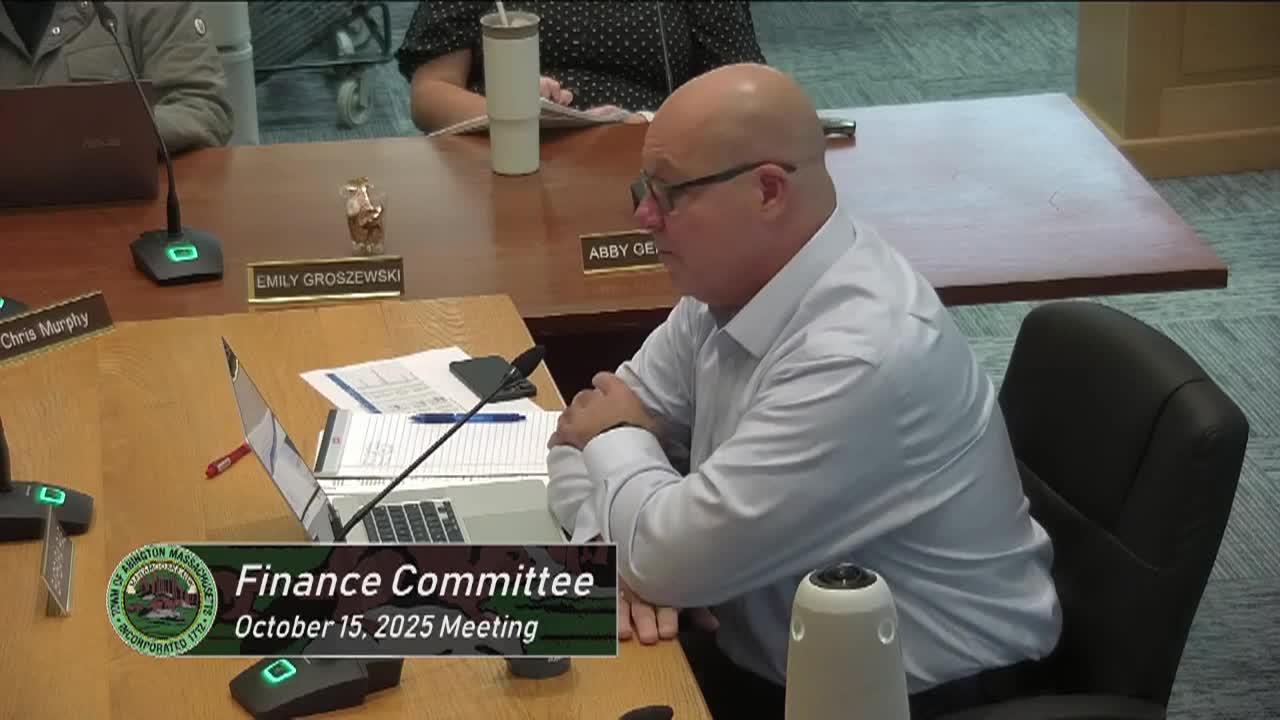 Finance Committee; Oct. 15, 2025