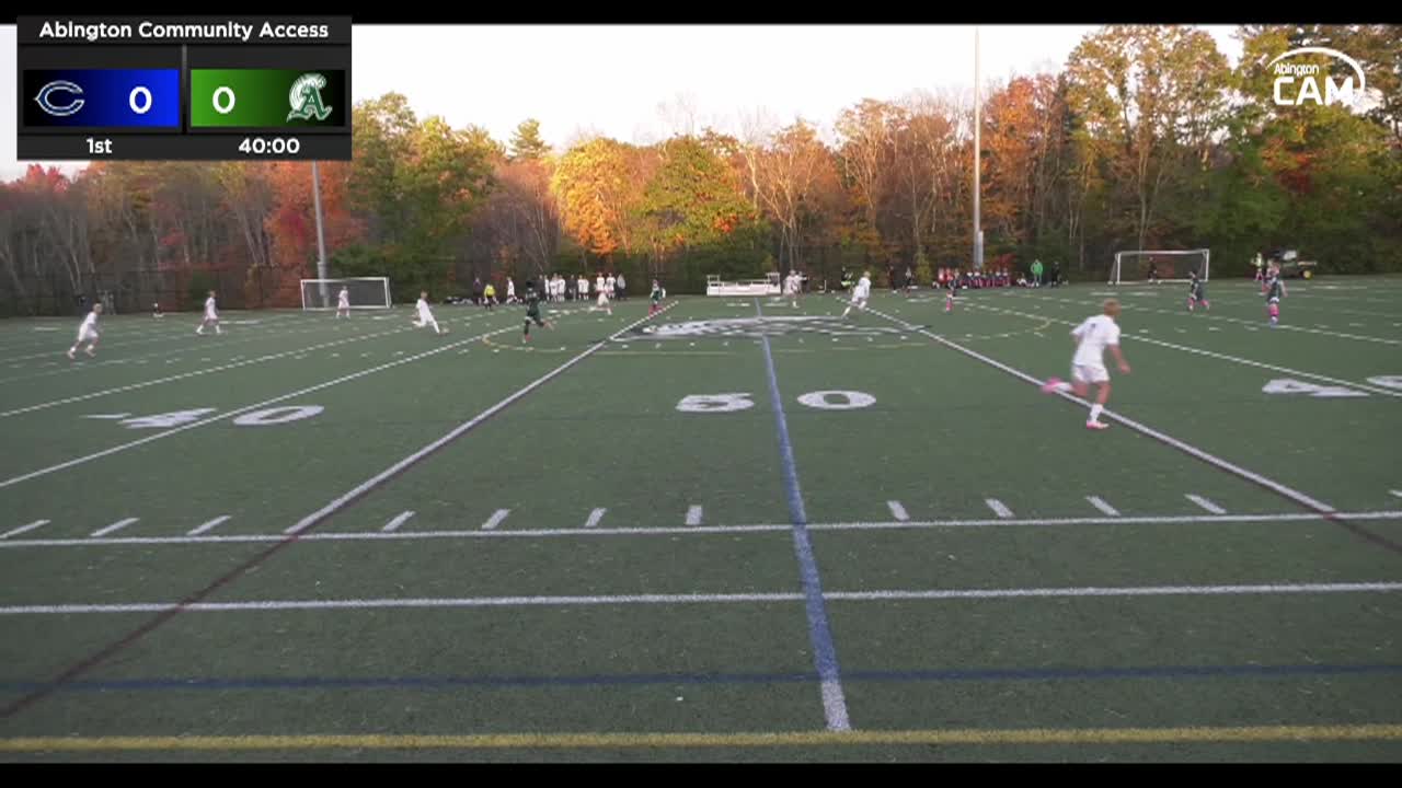 Cohasset Skippers vs Abington Boys Varsity Soccer; Oct. 20, 2025