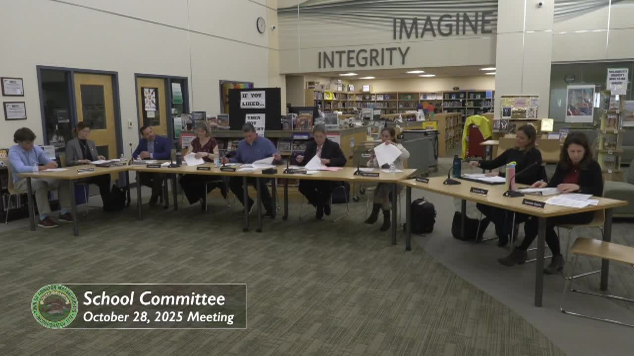 Abington School Committee; Oct. 28, 2025
