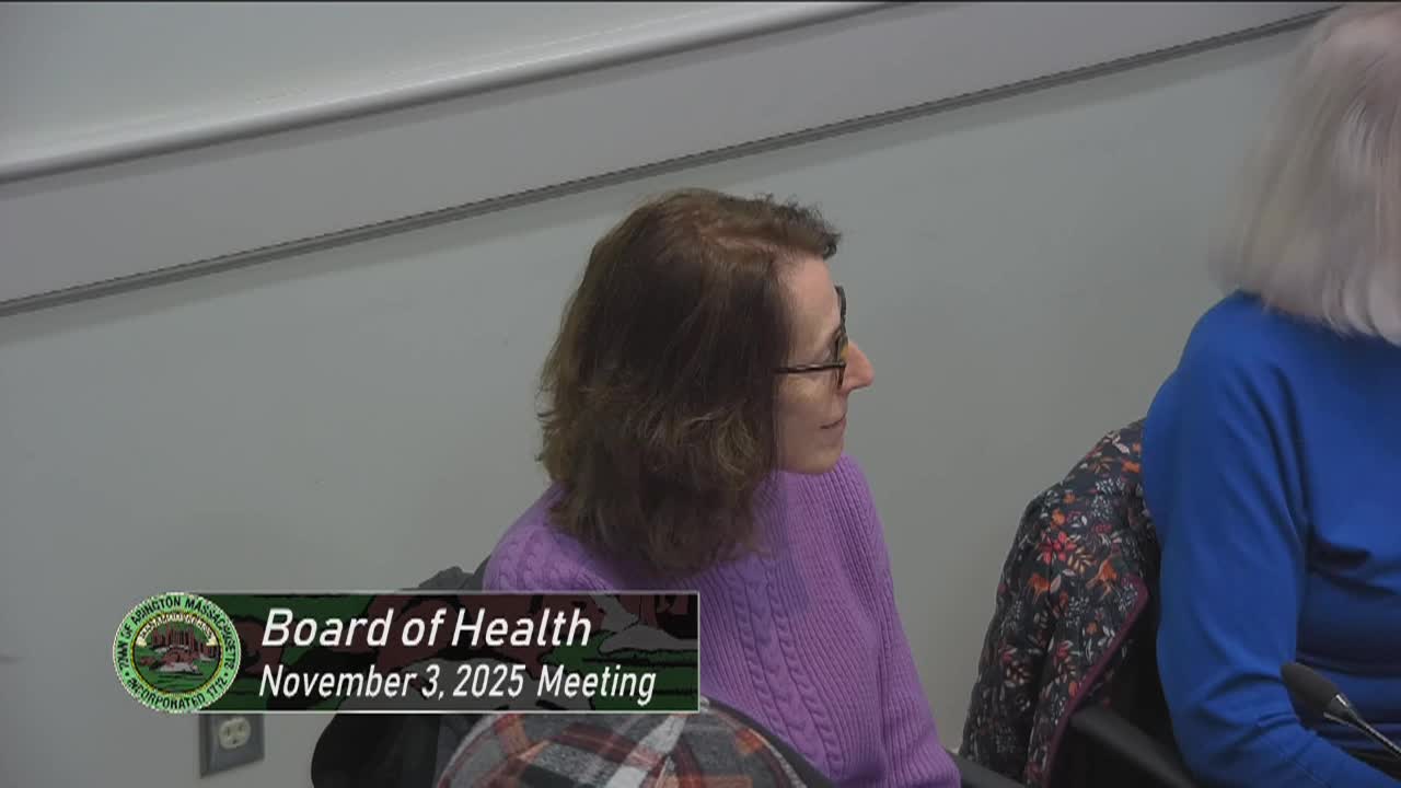Board of Health; Nov. 3, 2025