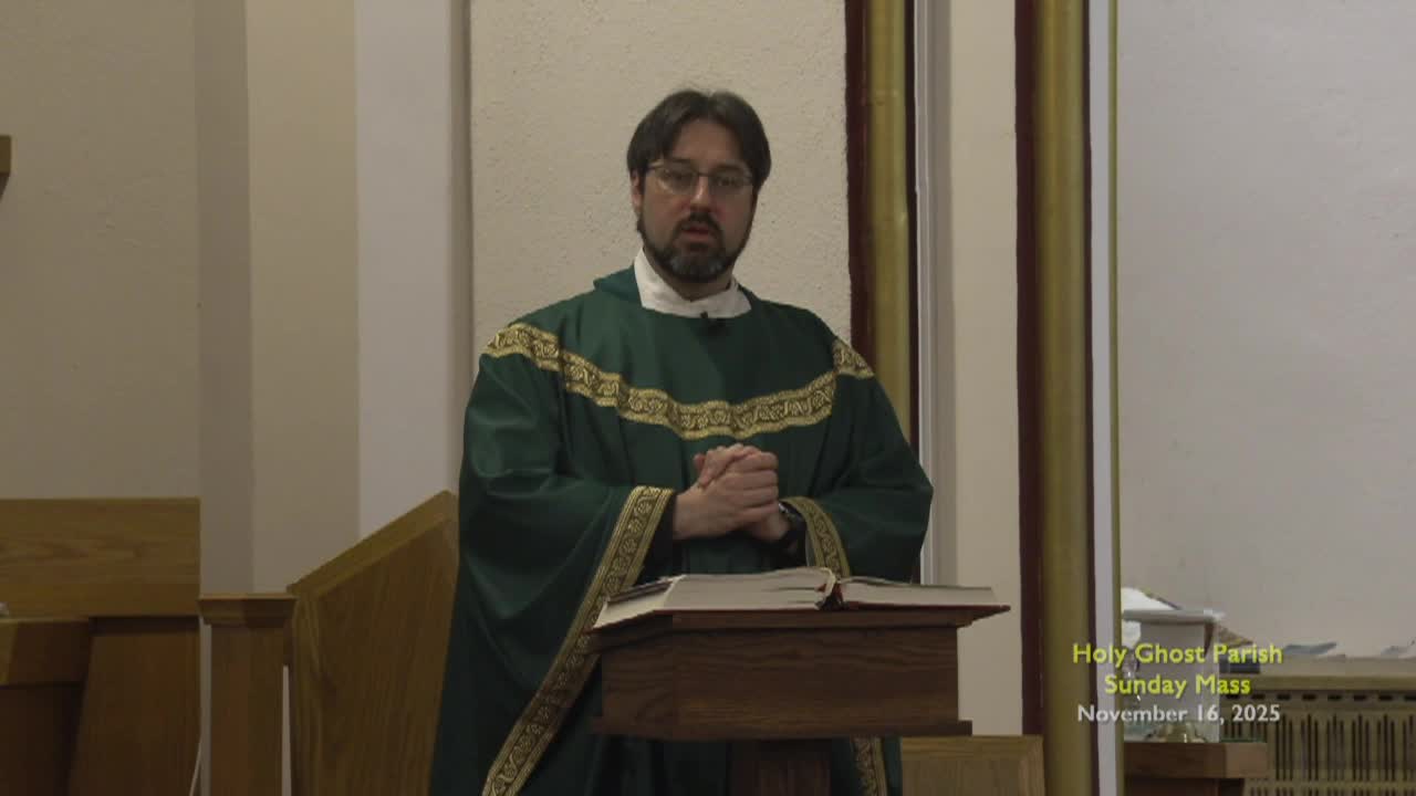 Holy Ghost Parish;  Nov. 16, 2025