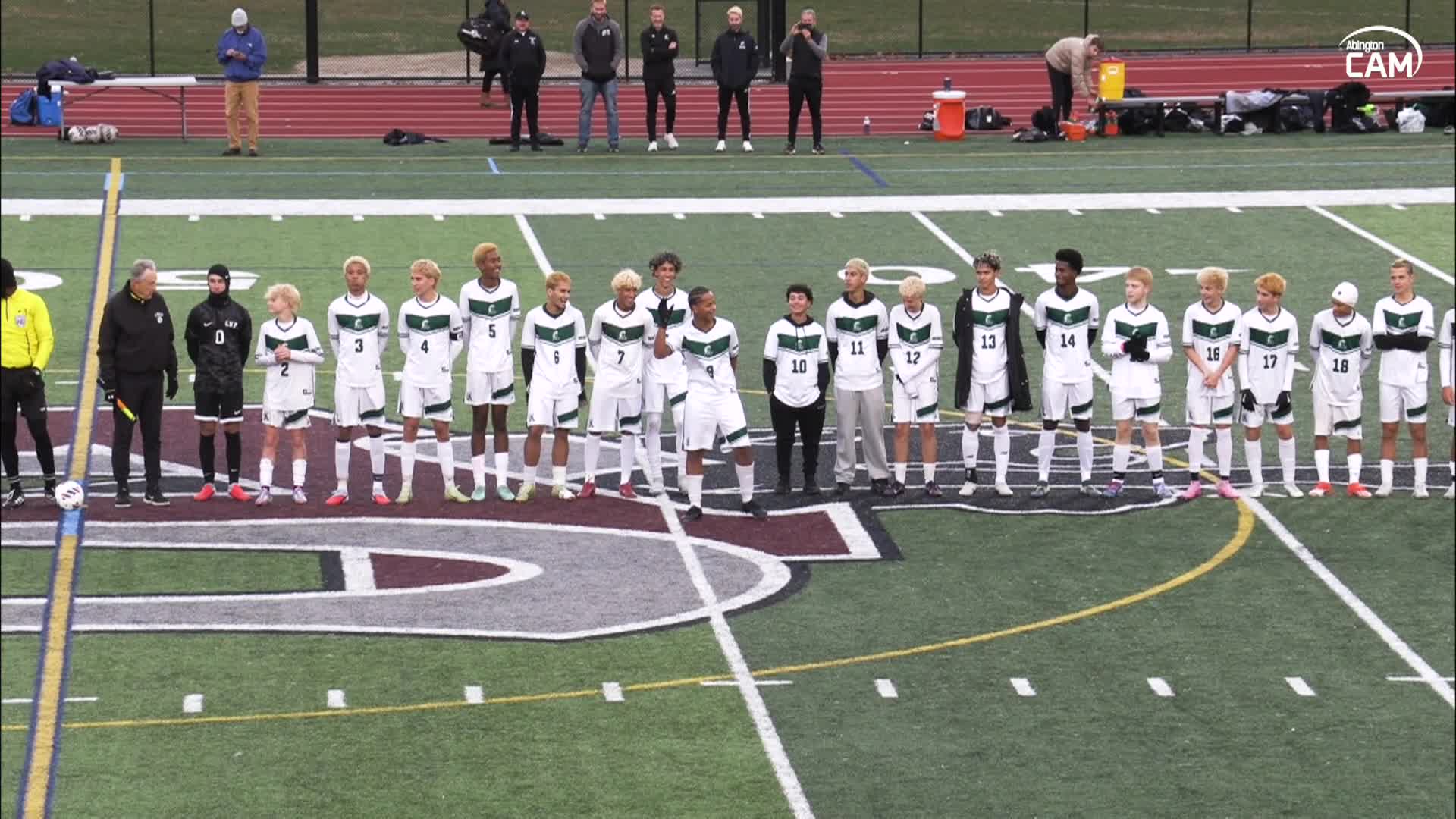 Abington vs Bromfield Trojans Boys Varsity Soccer MIAA Elite 8; November 12, 2025