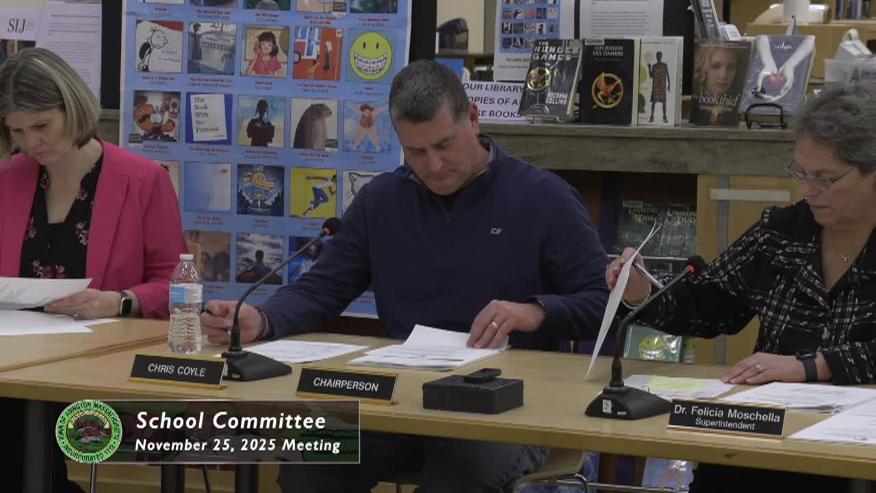 Abington School Committee; Nov. 25, 2025