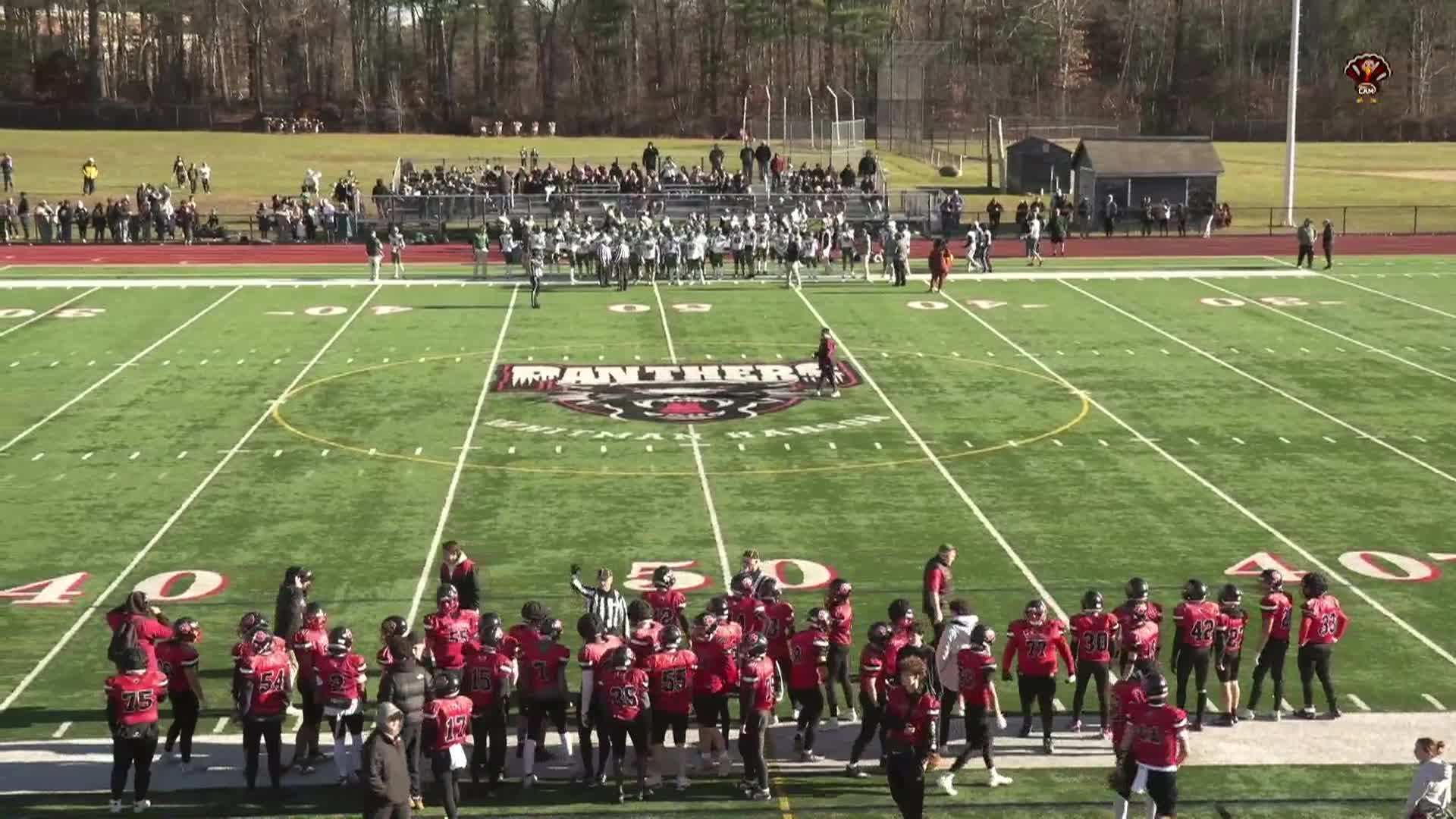 Abington vs Whitman-Hanson Panthers Thanksgiving Day Football; November 27, 2025