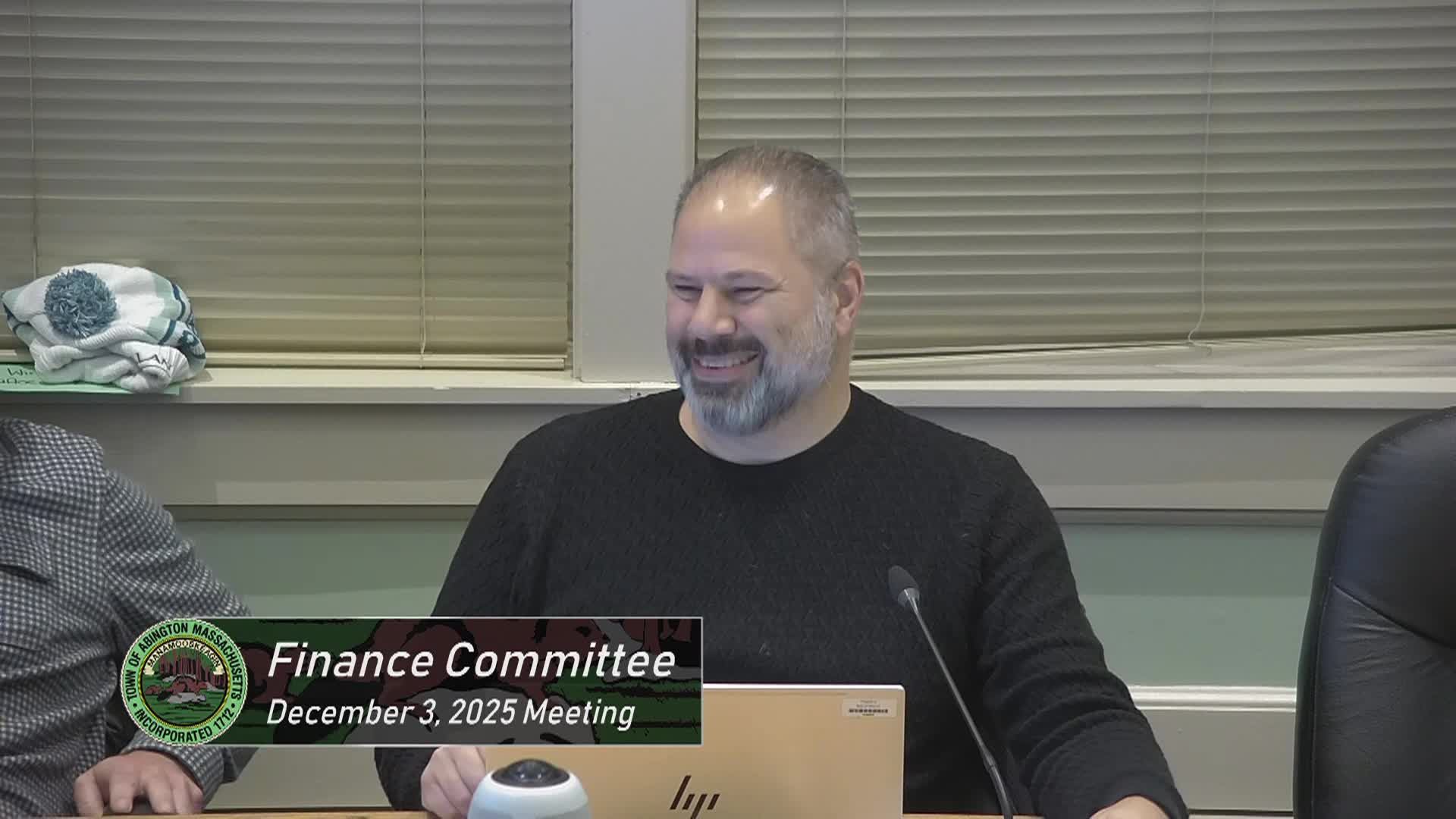 Finance Committee; December 3, 2025