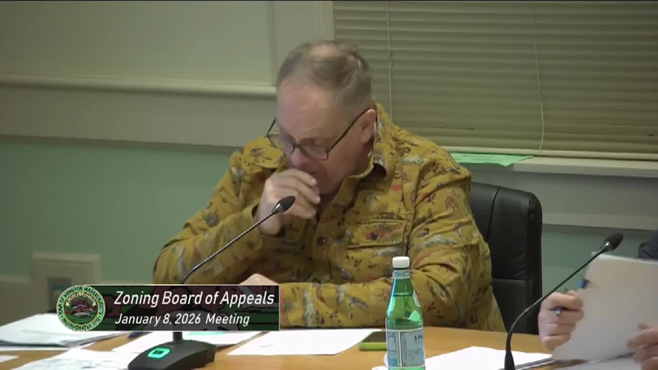 Zoning Board of Appeals;  Jan. 8, 2026