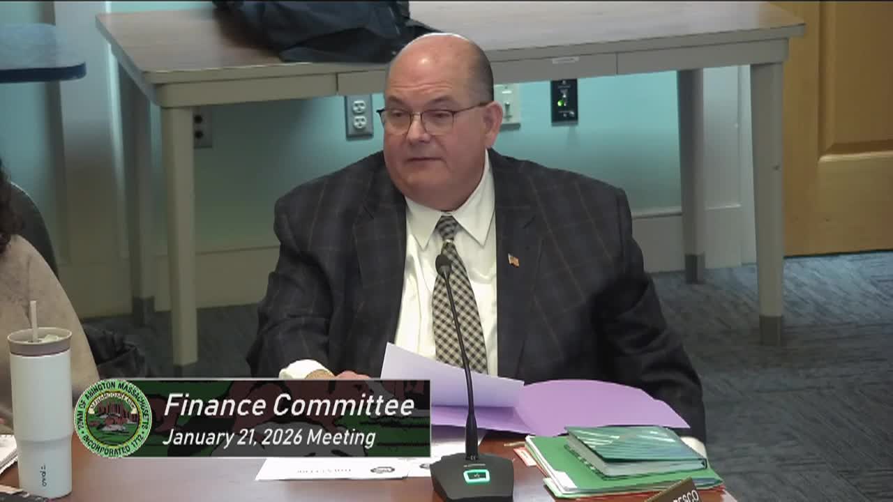 Finance Committee; January 21, 2026