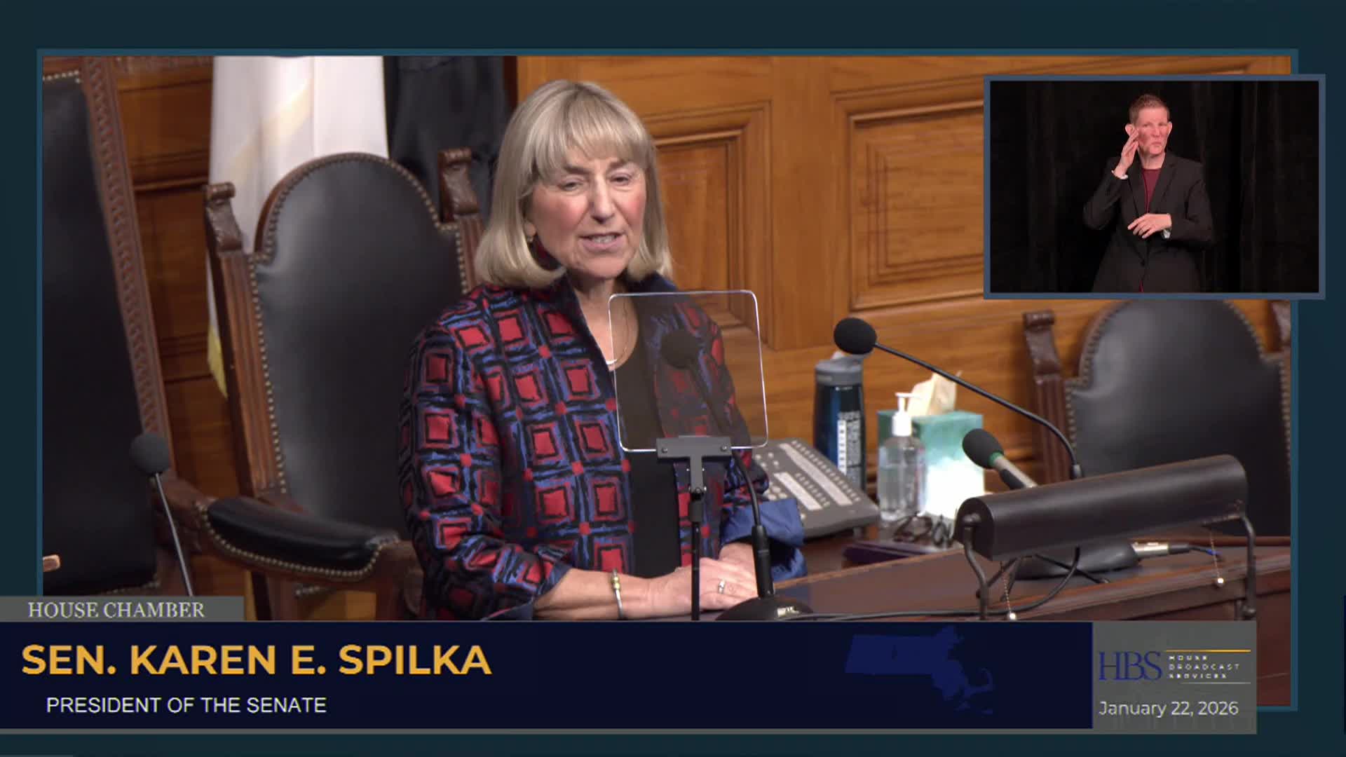 MA State of the Commonwealth Address; Jan. 22, 2026
