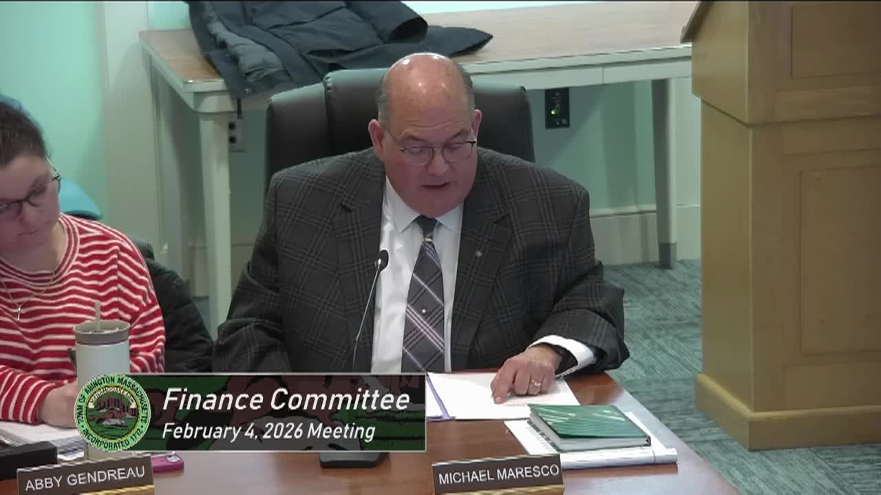 Finance Committee; Feb. 4, 2026