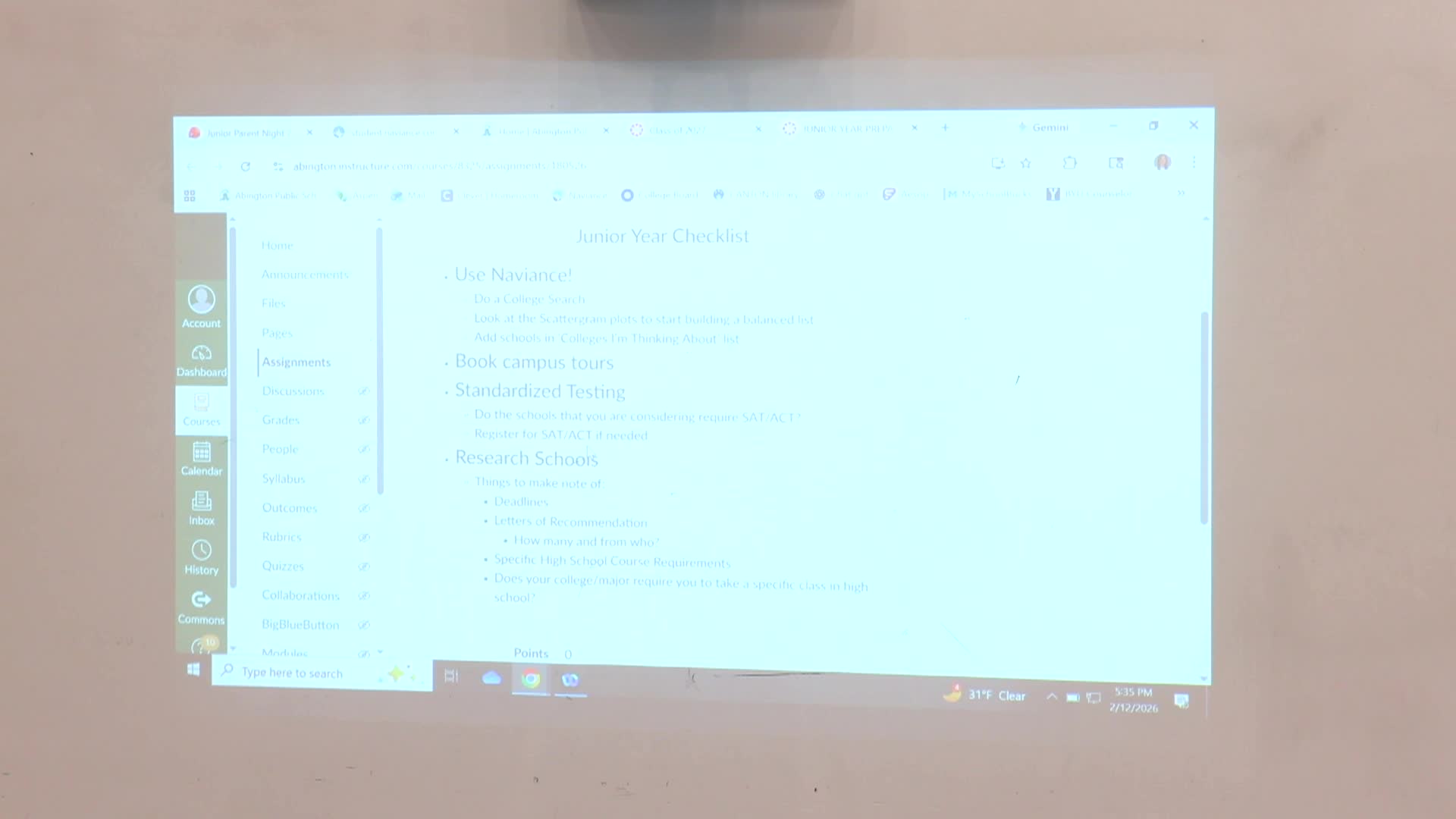 Abington High School - Financial Aid Presentation; February 12, 2026