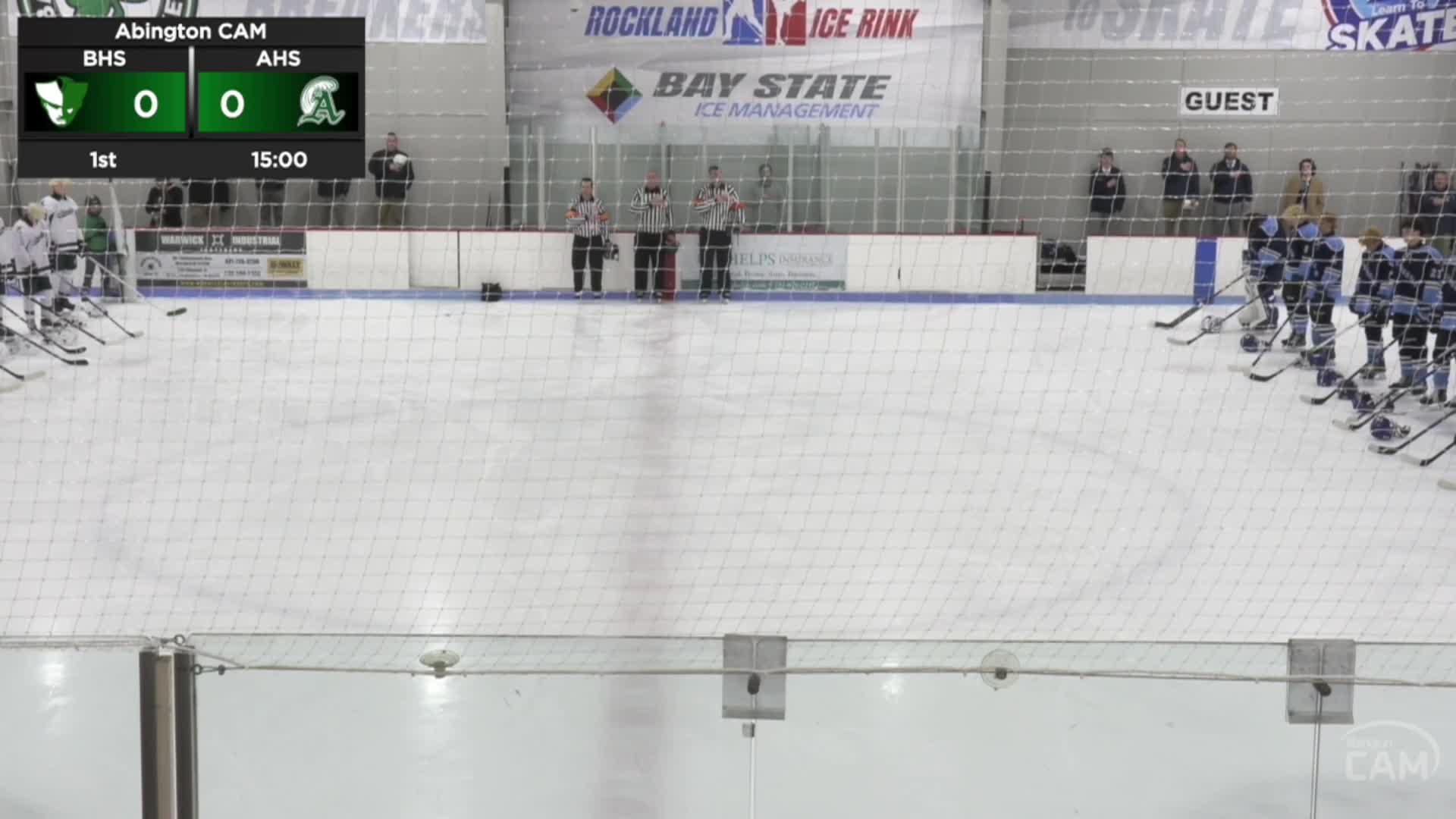 Burncoat Co-Op vs Abington Boys Varsity Hockey MIAA Round of 32; February 25, 2026